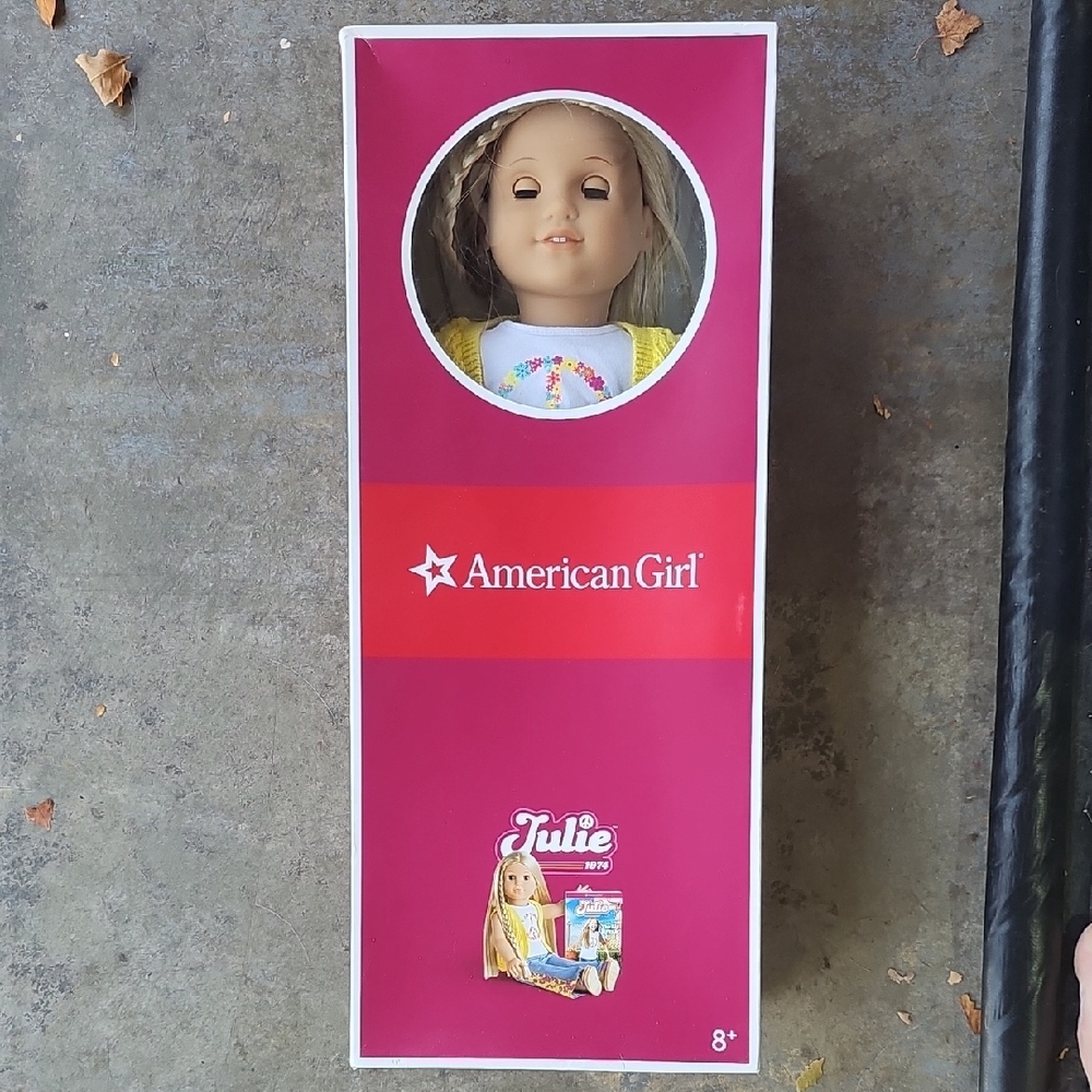 American Girl Doll with Pink and White Box